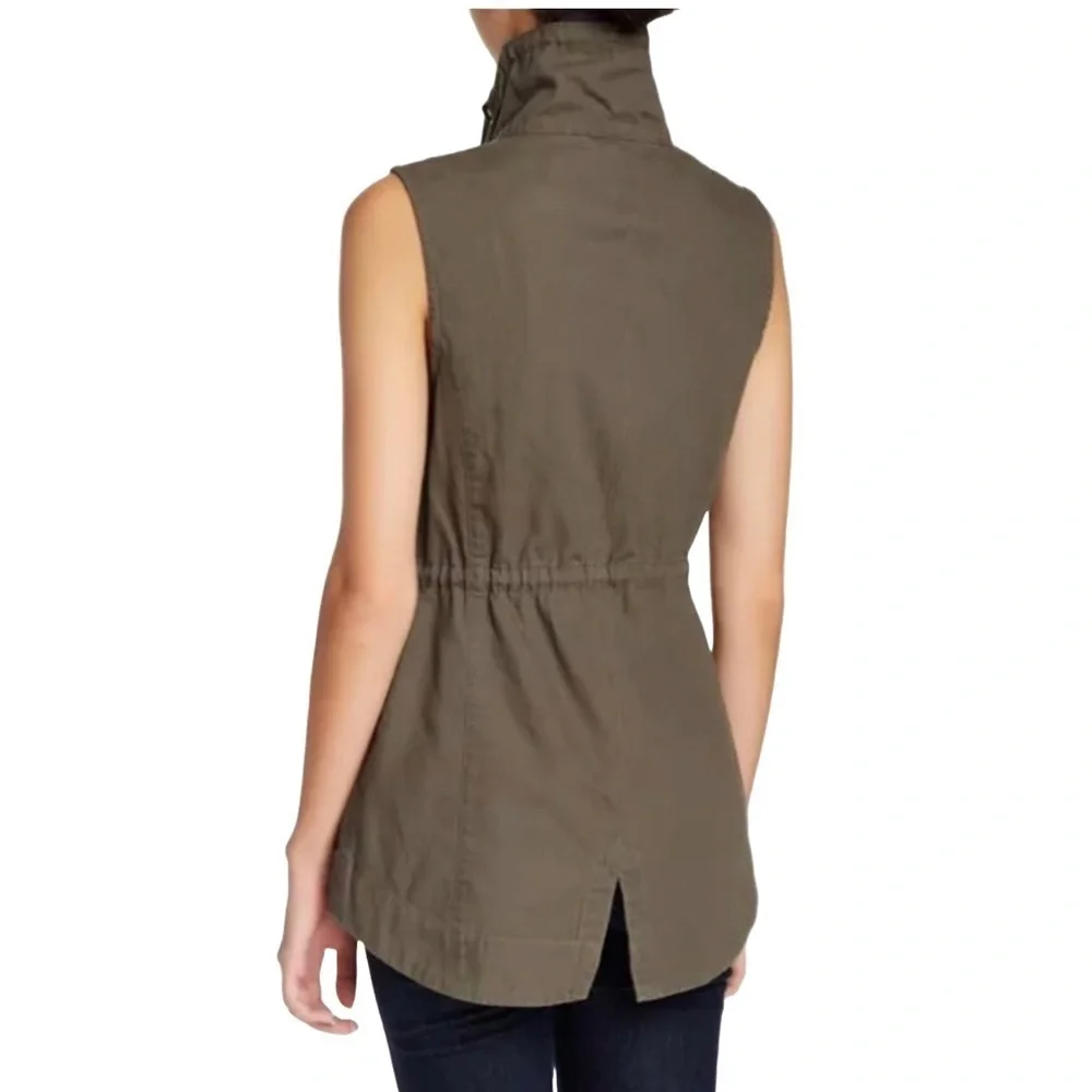 Sebby Khaki Green 100% Cotton Cargo Utility‎ Safari  Vest S